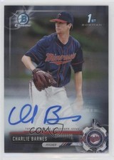2017 Bowman Draft Chrome Draft Pick Auto Charlie Barnes #CDA-CBA Auto fm5