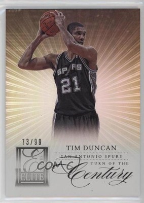 2012-13 Elite Series Turn of the Century 73/99 Tim Duncan #19 HOF 1by8
