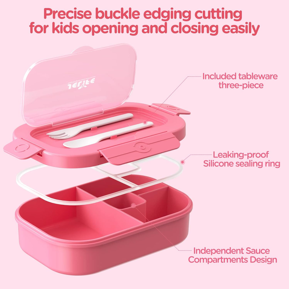 Large 1300ml Leak-Proof Kids Bento Lunch Box for School