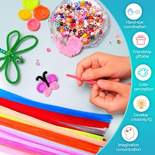 200pcs 20colors, Pipe Cleaners, Chenille Stems, Pipe Small Pack Multi-Color