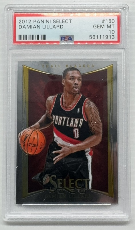 Damian Lillard 2012 Panini Select Rookie RC #150 PSA 10 Blazers