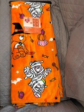 Care Bears Halloween Super Soft Plush Polyester Throw Blanket 50x70 Orange