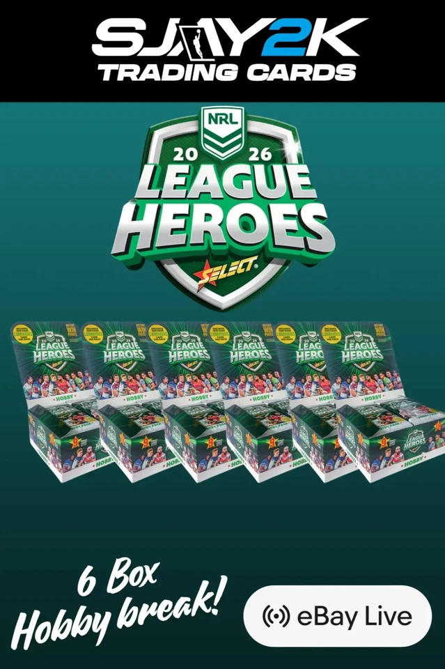 Select NRL League Heroes Hobby 6 Box Group Break #40 - PYT