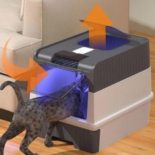 Extra Large Hooded Cat Litter Trays Fully Enclosed Anti-Splashing Cat Litter Box