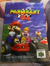 Mario Kart 64 instruction manual for Nintendo 64 N64, NO GAME