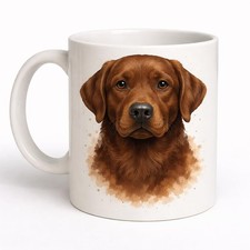 Chocolate Labrador Mug Brew Crew Gifts White Ceramic 11oz Double Sided