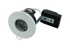 Downlight White GU10 Fixed IP65 85mm Loop In/Out Open Back FN-S-WH
