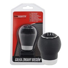 Schaltknauf 6 Gang Universal Schaltknüppel R links oben Leder mit 2 Adaptern