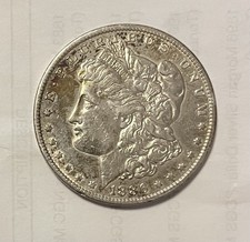1886-O AU Details Morgan Silver Dollar