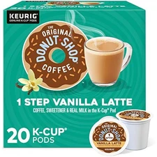 The Original Donut Shop Vanilla Latte, Single-Serve Keurig K-Cup Pods,