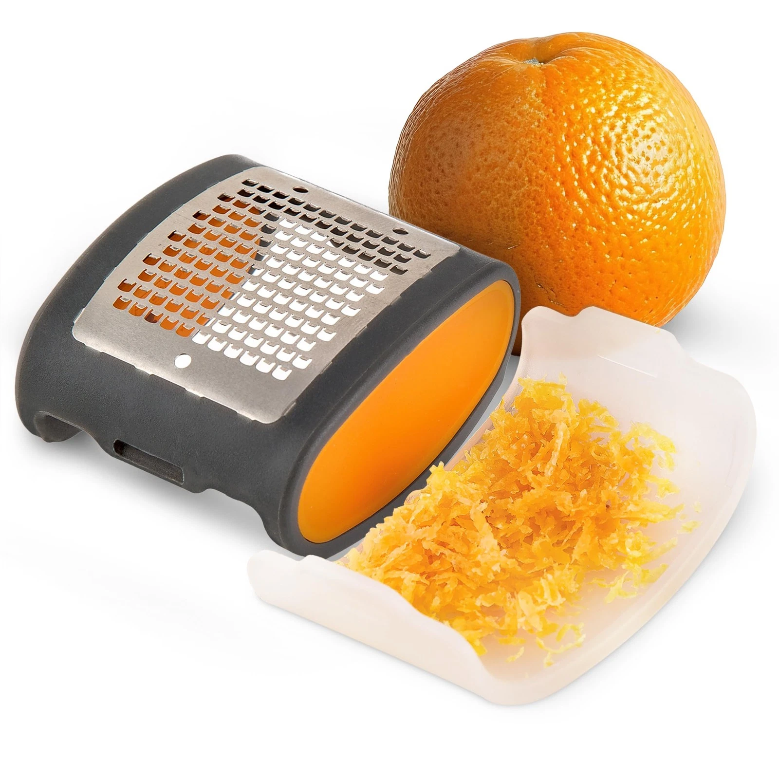 PrepWorks Citrus Zester Razor Sharp Handheld Grater with Safety Blade Cover
