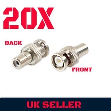 🔥BNC Male To RCA Female Adapter Converter Plug For CCTV🔥