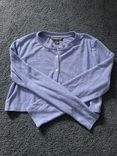 Primary Cropped Periwinkle Cardigan S