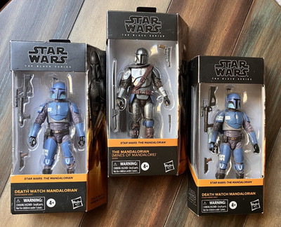 Star Wars Black Series Mines of MANDALORIAN x2 DEATH WATCH 6'' Action Figures Lot