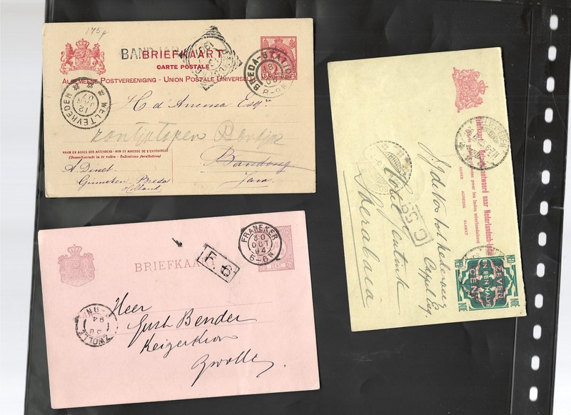 NETHERLANDS-OLDER-CARDS-STATIONARY-LOT OF 18-AV -F-CANCELS!!-#872