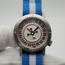 Orologio Aktoo Roulette Uomo Tono Argento Quarzo Made in France