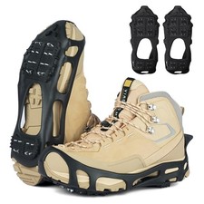 Ice Cleats Snow Traction Cleats for Shoes and Boots Anti Slip Ice Grippers Cr...