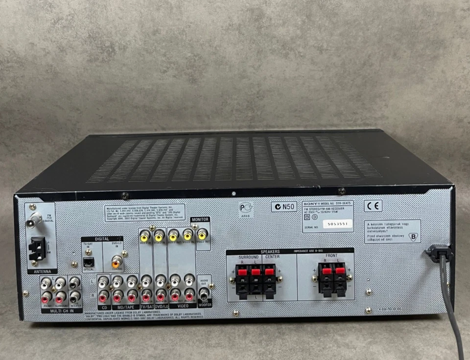 Sony STR-DE475 - Schwarz - FM Stereo/FM-AM Receiver - AV Receiver - Verstärker - Bild 3 von 4
