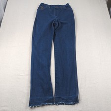 Vintage Wrangler Jeans Womens 12 No Fault Denim Dark Wash 70s USA Made Scoville