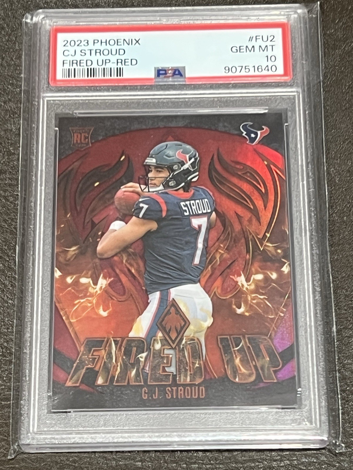 CJ Stroud Panini Phoenix Fired Up #FU2 Red