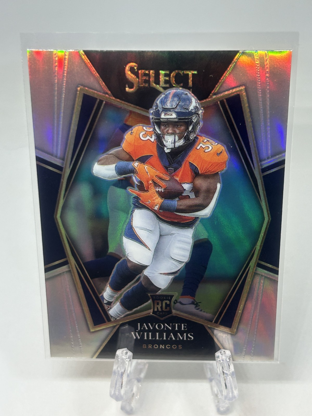 2021 Panini Select - Premier Level Javonte Williams #157 Silver Prizm (RC)