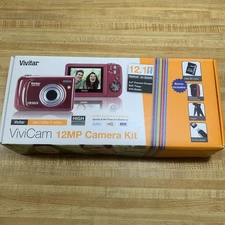 Vivitar T328 12.1MP High Definition Digital Camera & Kit Red New/Open Box Read