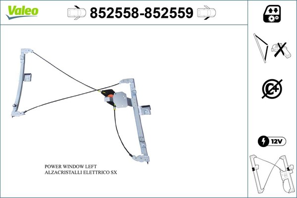 Valeo Fensterheber 852558 FüR VW Polo 3 6N1 6N2 16V TDI GTI SDI 100 120-image
