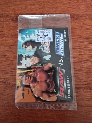 2002 Fleer WWE Raw Vs Smackdown Sealed Cello Pack Lesnar The Rock PC000033