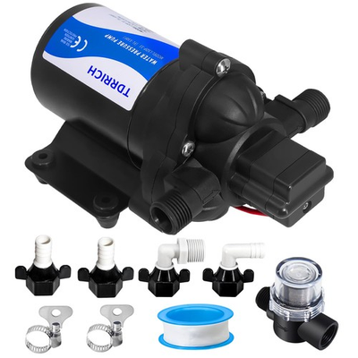 #ad Water Pressure Diaphragm Pump 12V DC for CaravanRV Fresh Water Transfer Gard... $80.79