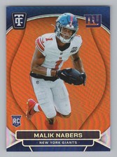 Malik Nabers Rookie 2024 Panini Totally Certified Mirror Platinum Orange #/99