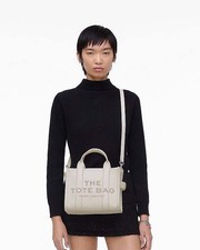 Marc Jacobs THE LEATHER SMALL TOTE BAG White