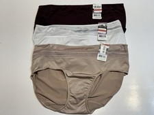 NWT 3 Vanity Fair Beautifully Smooth Invisible Lines Hipster Panties 18236 6 M