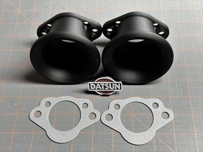 Datsun 240z or British HS6 SU Carburetor Air Horn Velocity Stack Set Pair USA