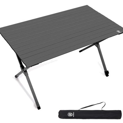 Campingtisch Klappbar Aluminium 120X70CM Klapptisch 100KG Belastbar Aufrollba...