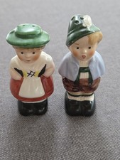 Vintage Goebel Hummel German Salt And Pepper Shakers Set Boy And Girl Figurines