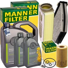 MANN INSPEKTIONSPAKET+7L ORIGINAL 5W-30 &Ouml;L passend f&uuml;r MERCEDES W204 W212 GLK