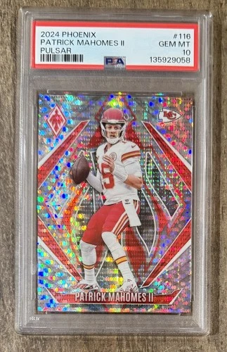 PHOENIX PATRICK MAHOMES /200🔥PSA 10💎POP 9 GOAT Slab🎉PERFECT Chiefs PULSAR SP