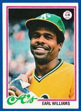 1978 Topps - Earl Williams #604 - Oakland Athletics