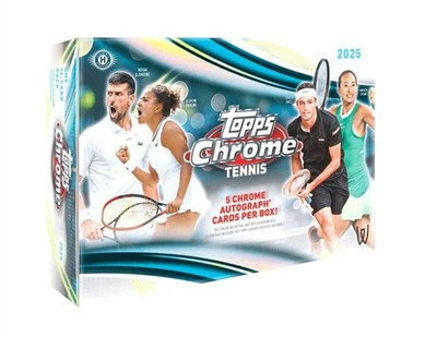 2025 TOPPS CHROME TENNIS DELIGHT BOX BLOWOUT CARDS