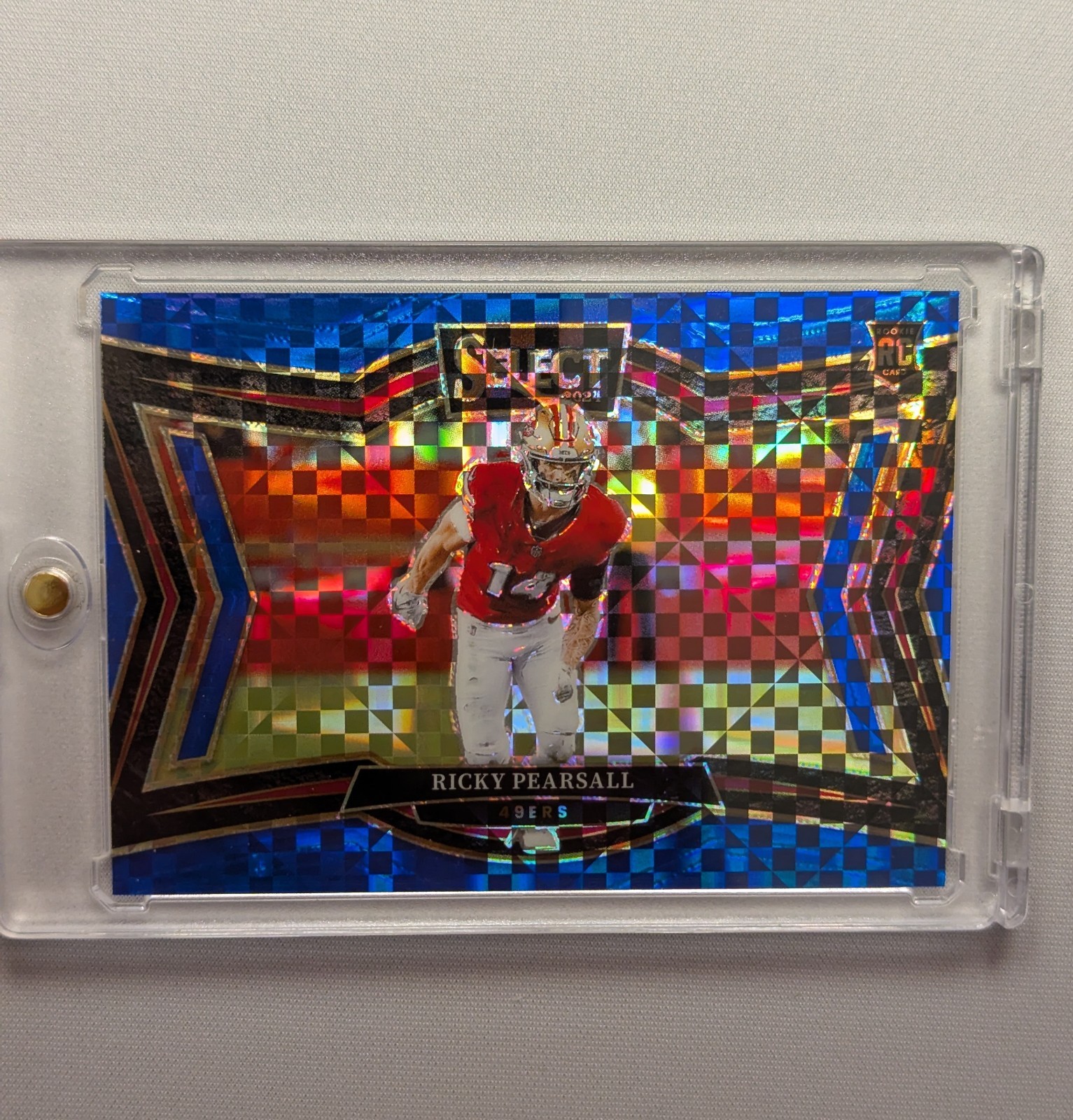 2024 Panini Select - Field Level Ricky Pearsall #489 Blue Prizm /75 (RC)