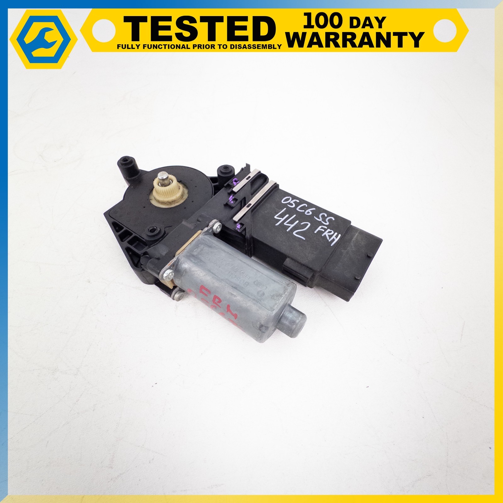 05-13 CHEVROLET CORVETTE C6 FRONT RIGHT POWER WINDOW REGULATOR MOTOR ASSEMBLY OE