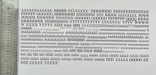 New Letterpress Type - 12 point Cochin roman with Accents Diacritical Marks 