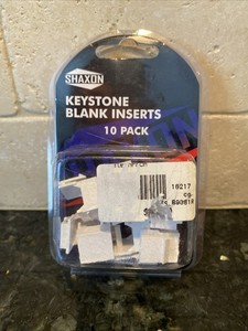 10-Pack Blank Keystone Jack Inserts for Keystone Wall Plate and Patch Pan...