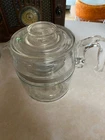 #3 Vintage Pyrex Glass 6 cup Coffee Pot--complete