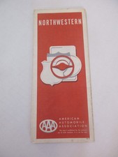 Vintage 1965 Northwestern United States Highway Travel Road Map-HrcA