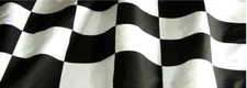 Waving Checkered Flag Adhesive Vinyl Wrap MATTE Laminated 12"x36" 