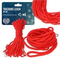 Haustier Hundeleine Trainingsleine Nylon Seil FäHrtenleine Suchleine 5M Rot