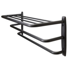 FPL Oversized 28" Inch Stainless Steel Hotel Towel Rack  Shelf - 3 Finishes