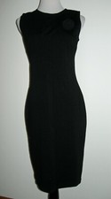 NWT TALBOTS LBD Black Sleeveless Sheath Dress  Ponte Knit  4  "Boss Lady"