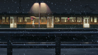 Anime makoto shinkai 5 centimeters per second girls CCG Gaming Mat Desk